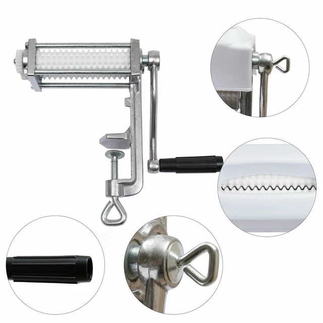 Alt view image 3 of 7 - Hand Crank Meat Tenderizer Tool, Flatten Butcher Cuber Steak Machine Kitchen