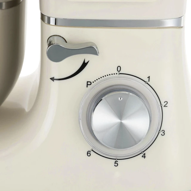 Alt view image 6 of 7 - Electric Food Mixer 6+1 Speed 6.5Qt Dough Mixer Timer 1350W