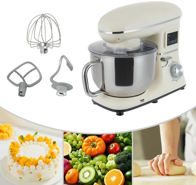 Main image of Electric Food Mixer 6+1 Speed 6.5Qt Dough Mixer Timer 1350W