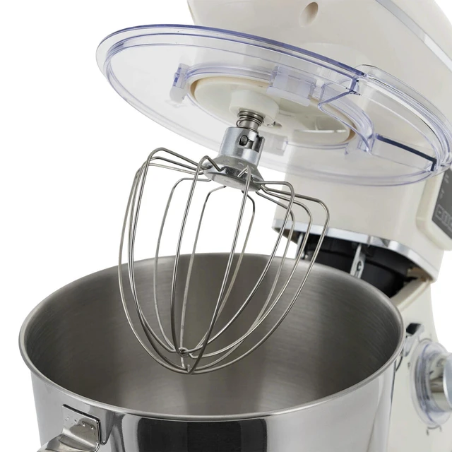 Alt view image 3 of 7 - Electric Food Mixer 6+1 Speed 6.5Qt Dough Mixer Timer 1350W