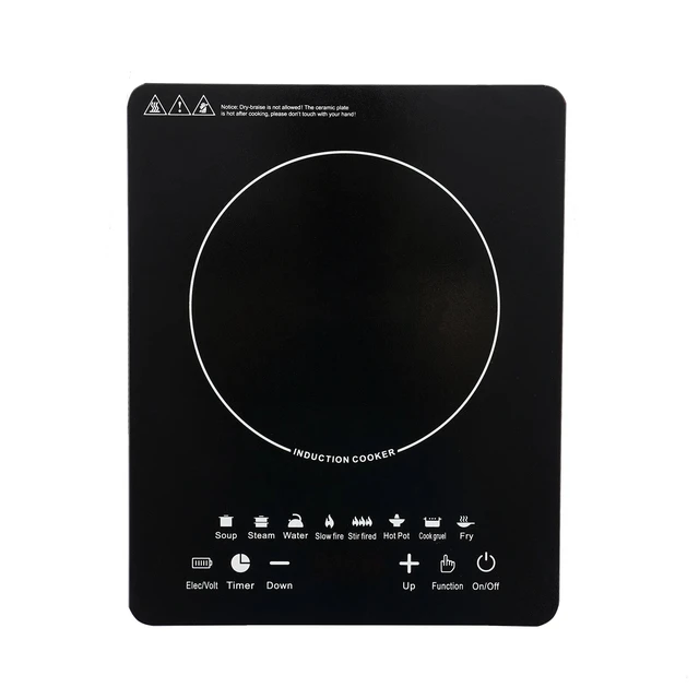 Alt view image 3 of 7 - Portable Kitchen Induction Cooktop 2200W Electric Hot Stove Burner Countertop