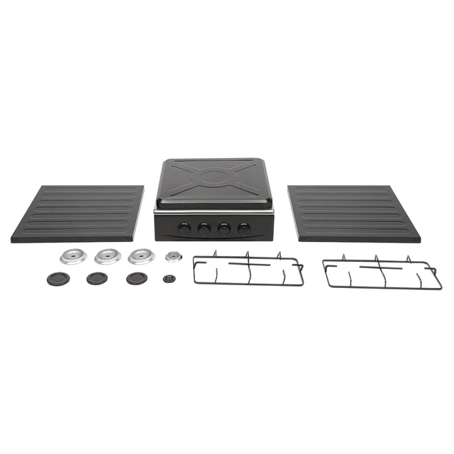 Alt view image 7 of 7 - Outdoor 300000 BTU Propane Stove / Cooker, 4-Burner BBQ Grill