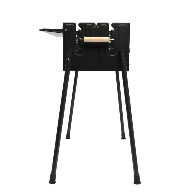 Alt view image 3 of 7 - Stainless Steel Folding Charcoal BBQ Grill, Outdoor Camping Barbecue New