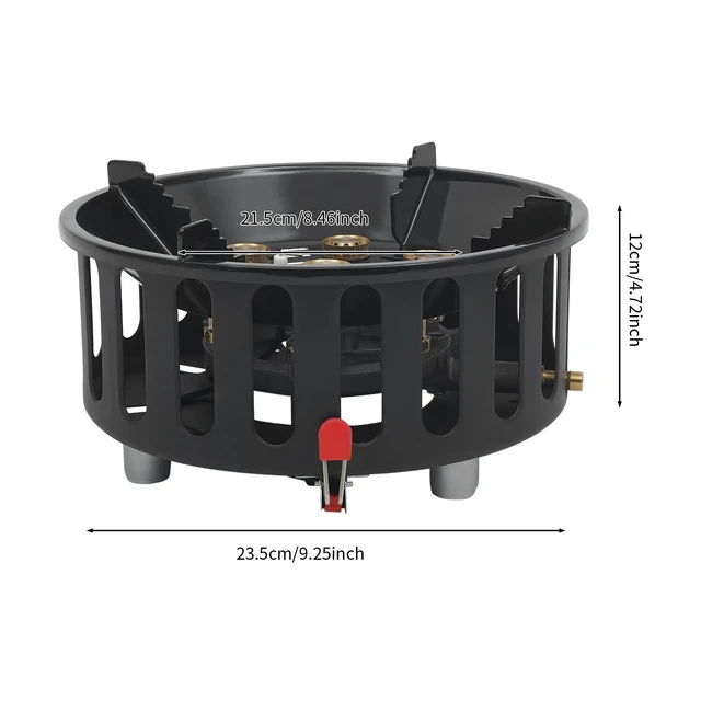 Alt view image 6 of 7 - 72000 BTU Portable Camping Stove Burner Outdoors, with 2 Adapters & Storage Bag