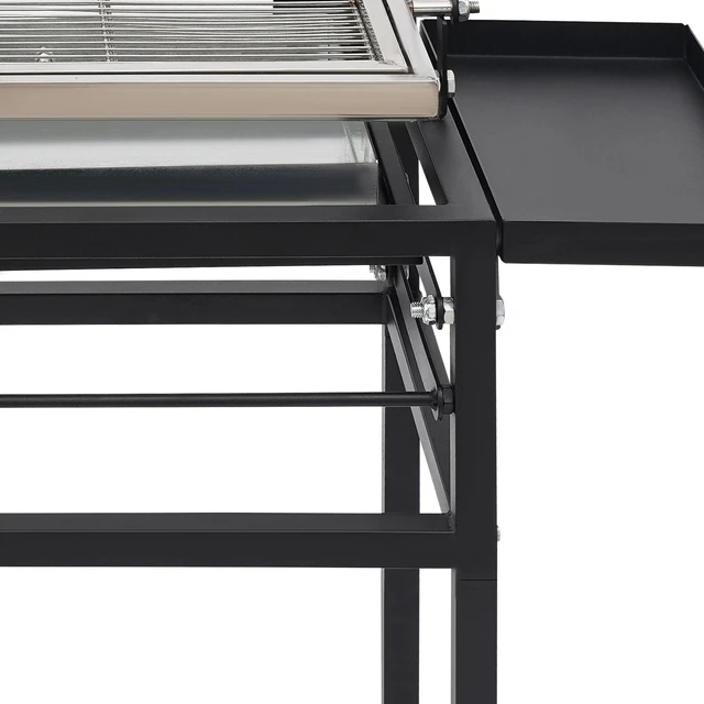 Alt view image 5 of 7 - Portable Charcoal Flip Grill with 360 Rotating Basket for Outdoor BBQ