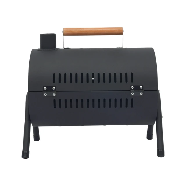 Alt view image 5 of 7 - Portable Charcoal Grill with Chimney, Dual Grates & Detachable Charcoal Trays