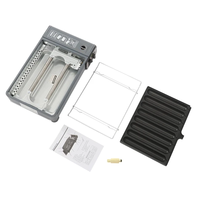 Alt view image 7 of 7 - Portable Camping Gas Stove Butane Stove with Anti-Slip Feet Gas Grill Stove