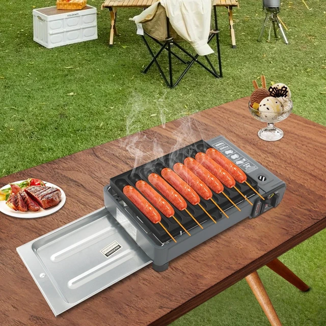 Alt view image 3 of 7 - Portable Camping Gas Stove Butane Stove with Anti-Slip Feet Gas Grill Stove
