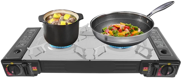 Alt view image 3 of 7 - Tabletop Butane Camping Stove with Portable Case Portable Camping Stove