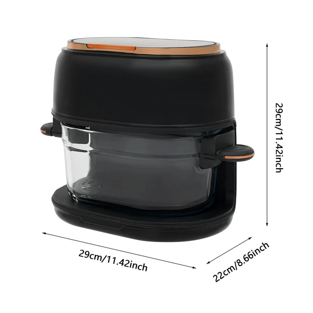 Alt view image 4 of 7 - Hot Air Fryer with Touch Screen & Visible Baking Basket Air Fryer
