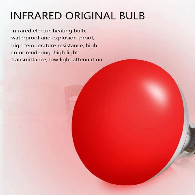 Alt view image 3 of 7 - Infrared Light Therapy, 275W Near Infrared Heat Lamp Pain Red Standing Lamp
