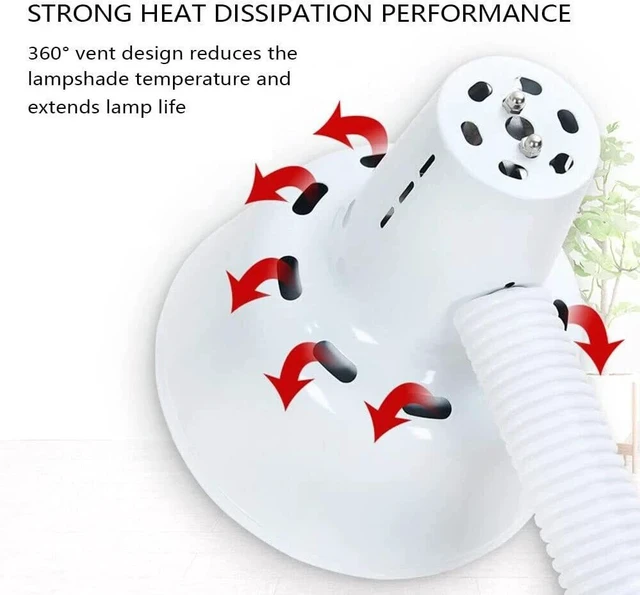 Alt view image 5 of 7 - Infrared Light Therapy, 275W Near Infrared Heat Lamp Pain Red Standing Lamp