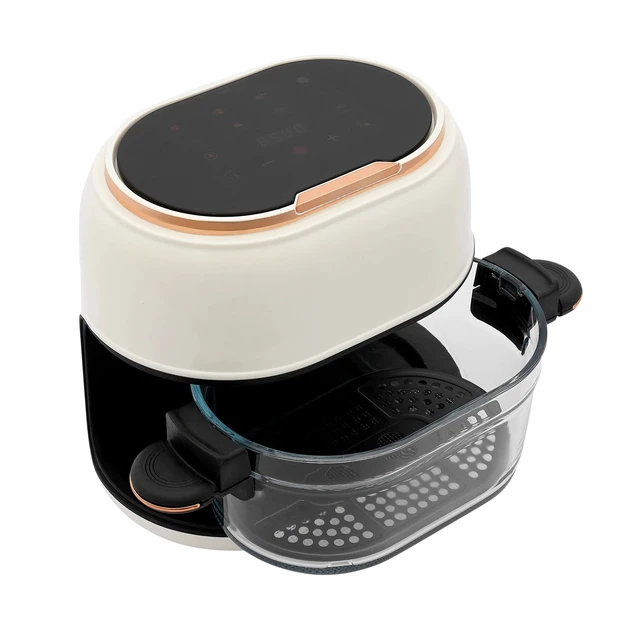 Alt view image 4 of 7 - Fryer Air With Touch Screen, 4L Hot Air Fryer, Visible Baking Basket Air Fryer