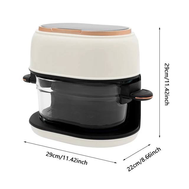 Alt view image 2 of 7 - Fryer Air With Touch Screen, 4L Hot Air Fryer, Visible Baking Basket Air Fryer