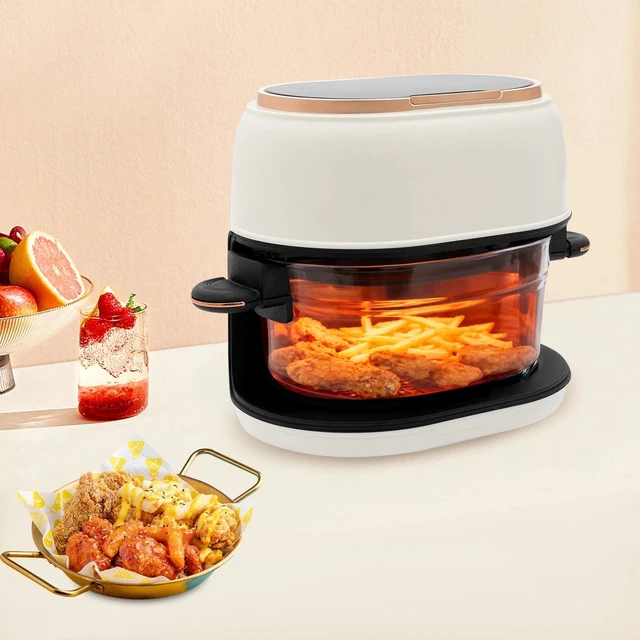Main image of Fryer Air With Touch Screen, 4L Hot Air Fryer, Visible Baking Basket Air Fryer