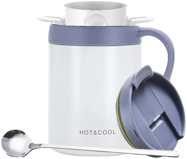 Alt view image 6 of 7 - Pour Over Coffee Set Portable Stainless Steel Drip Filter Kit Camping
