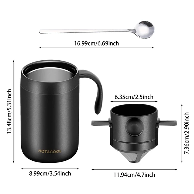 Alt view image 2 of 7 - Camping Coffee Maker Pour Over Coffee Maker Drip Coffee Pot Portable Coffee Set