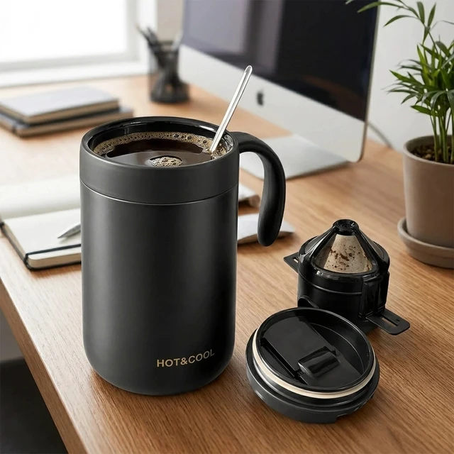 Alt view image 6 of 7 - Camping Coffee Maker Pour Over Coffee Maker Drip Coffee Pot Portable Coffee Set