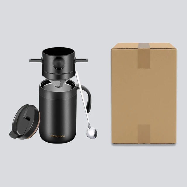 Alt view image 7 of 7 - Camping Coffee Maker Pour Over Coffee Maker Drip Coffee Pot Portable Coffee Set