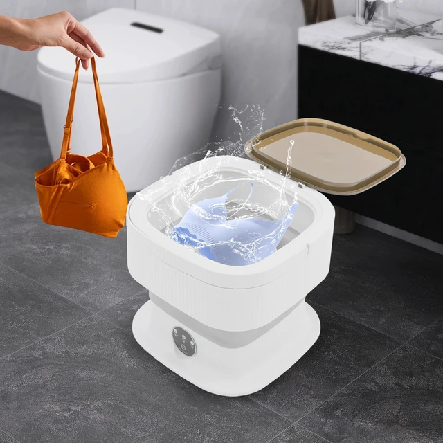 Alt view image 2 of 7 - Portable Washing Machine Mini Washer Foldable Washer and Spin Dryer Small Travel