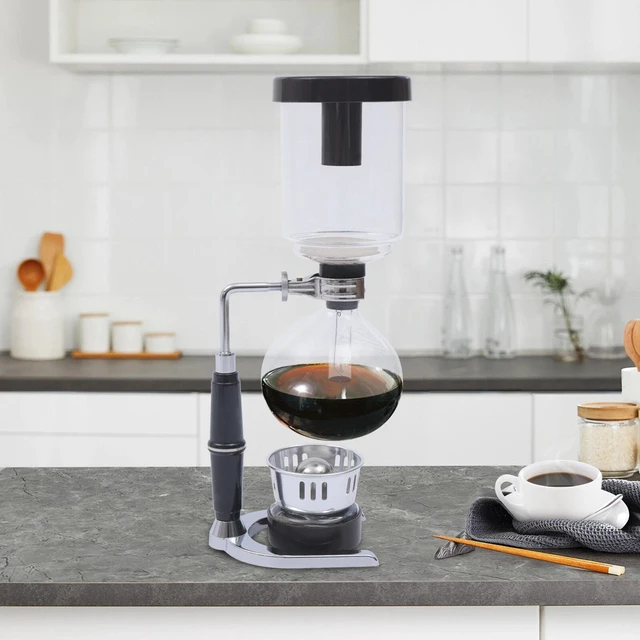 Main image of Siphon Coffee Maker Pot Glass Vacuum Tabletop Tea Filter 500ml Japanese Style