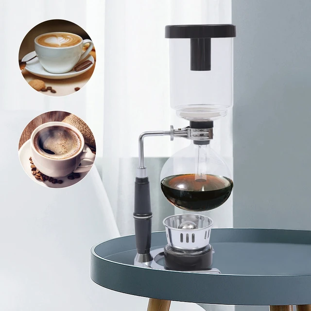 Alt view image 2 of 7 - Siphon Coffee Maker Pot Glass Vacuum Tabletop Tea Filter 500ml Japanese Style