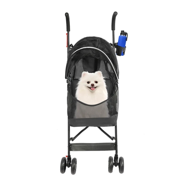 Alt view image 3 of 7 - Foldable Lightweight Durable Pet Stroller For Small To Medium Pets Dogs And Cats