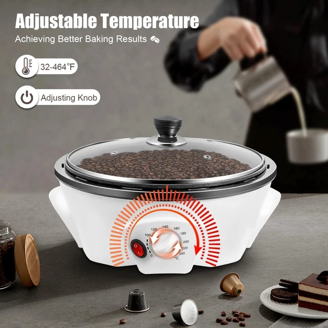 Alt view image 2 of 7 - Electric Coffee Roaster Household Coffee Bean Roasting Baking Machine Home 500G