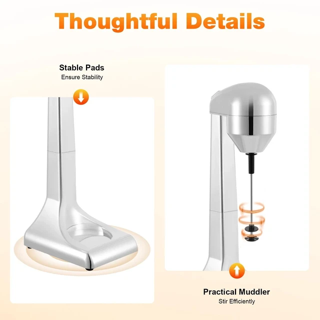 Alt view image 4 of 7 - Commercial Electric Milk Shaker Maker Drink Mixer Smoothie Milk Shake Machine