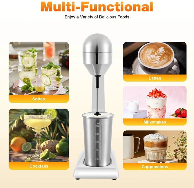 Alt view image 3 of 7 - Commercial Electric Milk Shaker Maker Drink Mixer Smoothie Milk Shake Machine