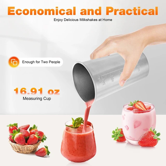 Alt view image 2 of 7 - Commercial Electric Milk Shaker Maker Drink Mixer Smoothie Milk Shake Machine