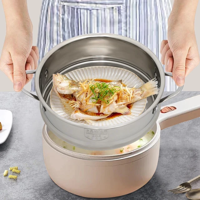 Main image of Stainless Steel Steamer Meat Vegetable Cooking Steam Pot Kitchen Pot Steamer Pot