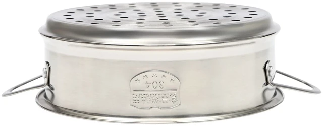 Alt view image 6 of 6 - Stainless Steel Steamer Meat Vegetable Cooking Steam Pot Kitchen Pot Steamer Pot