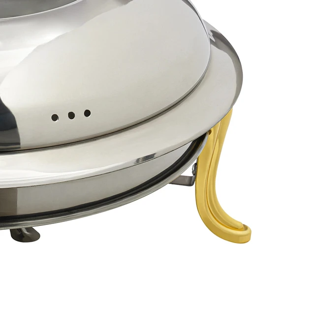 Alt view image 6 of 7 - Dining Stove Buffet Set Chafing Dish Food Warmer Alcohol-fueled Stainless Steel
