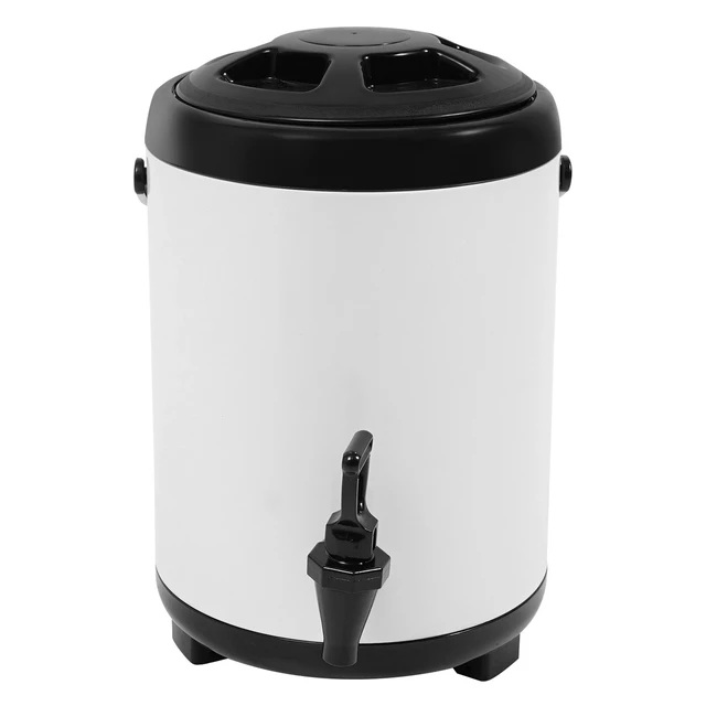 Alt view image 2 of 7 - Commercial Coffee Urn Stainless Steel Hot&Cold Dispenser Warmer Fast Brew White