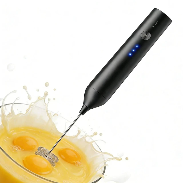 Alt view image 4 of 7 - Electric Milk Frother, Handheld Milk Frother, Portable Milk Frother For Home