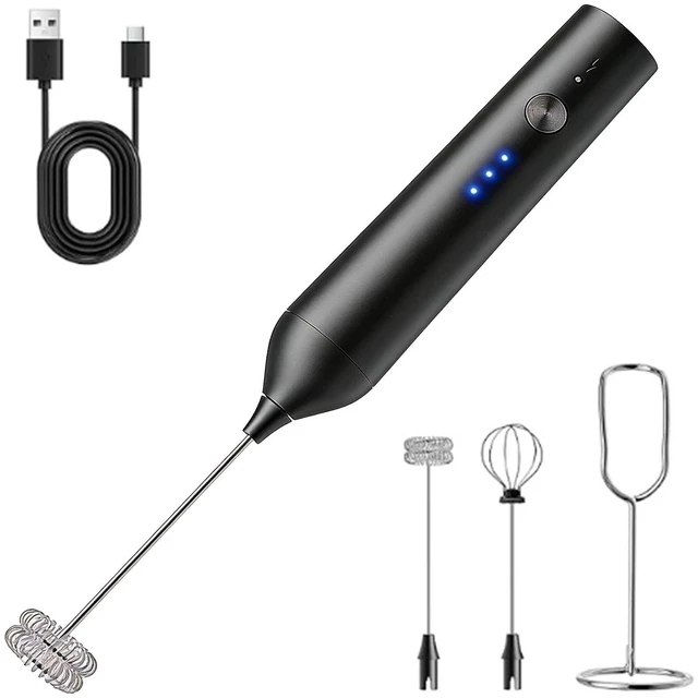 Alt view image 7 of 7 - Electric Milk Frother, Handheld Milk Frother, Portable Milk Frother For Home