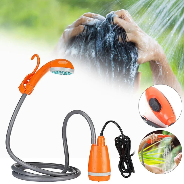 Main image of Portable Camping Shower 12V 62W Outdoor Camp Shower Water Pump for Hiking Travel