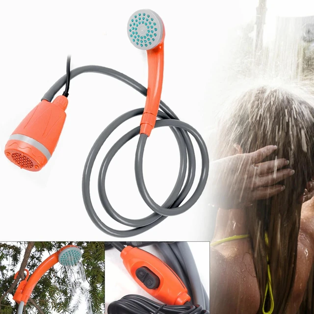 Alt view image 2 of 7 - Portable Camping Shower 12V 62W Outdoor Camp Shower Water Pump for Hiking Travel