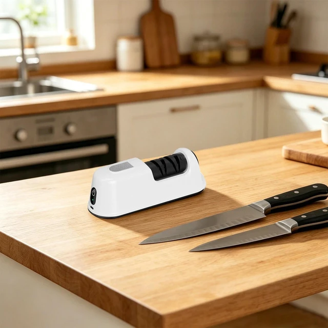 Alt view image 2 of 7 - Portable Household Electric Knife Sharpener Kitchen Knife Sharpening Machine
