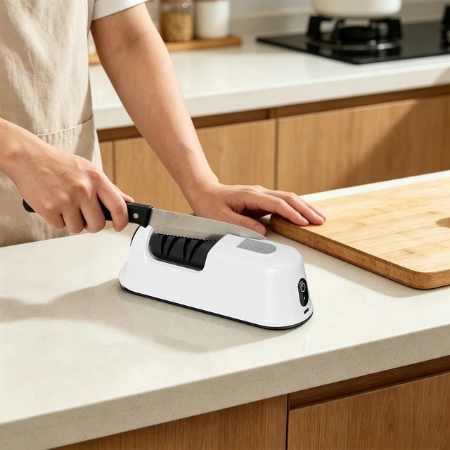 Main image of Portable Household Electric Knife Sharpener Kitchen Knife Sharpening Machine