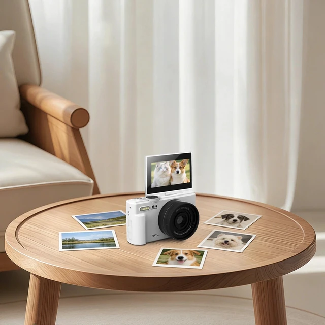 Alt view image 3 of 7 - 5k Digital Camera Flip Screen Vlogging Camera For Travel Student Photography