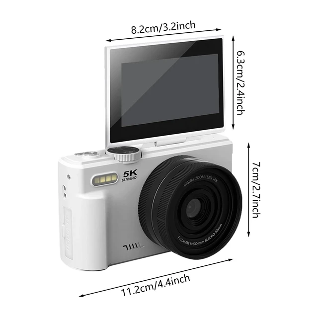 Alt view image 6 of 7 - 5k Digital Camera Flip Screen Vlogging Camera For Travel Student Photography
