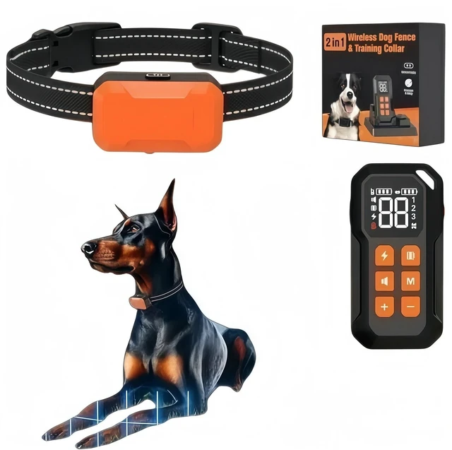 Alt view image 7 of 7 - Wireless Dog Fence, 985FT Electric Dog Training Collar w/ Remote PET Trainer USA
