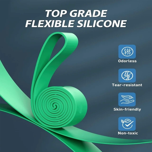 Alt view image 3 of 6 - Heavy Duty Resistance Bands Set of 4 for Gym Exercise Pull up Fitness Workout