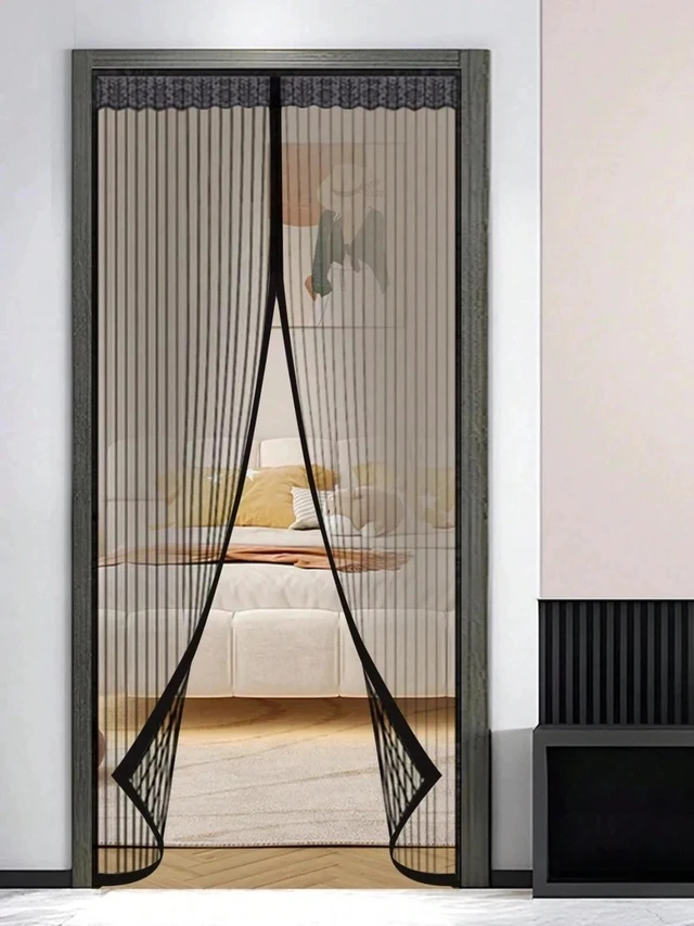 Alt view image 2 of 5 - Magnetic Screen Door Mosquito Net Door Net Anti Fly Insect Mosquito Mesh Curtain