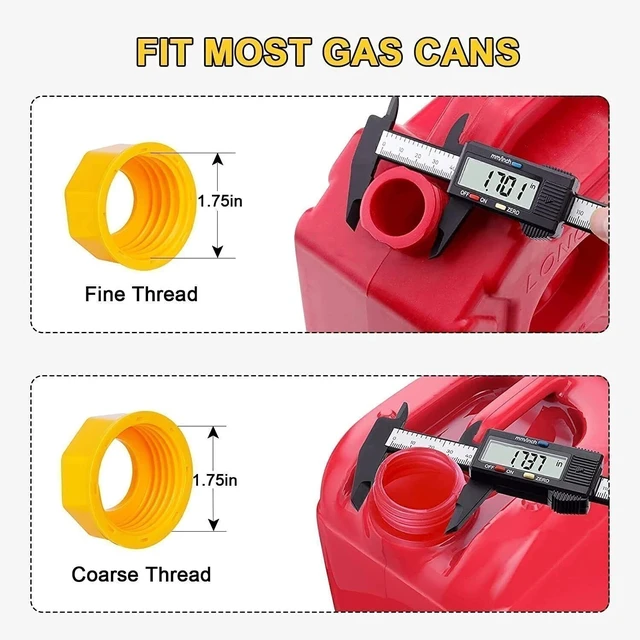 Alt view image 4 of 7 - 3PACK For Old Gas Can Fill Fuel Diesel Water Jug Replacement Spout with Vent Kit