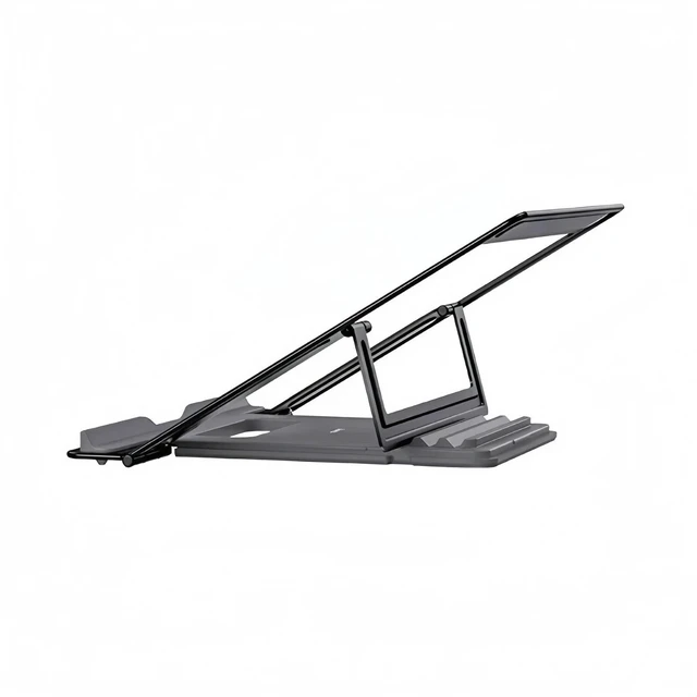 Alt view image 2 of 7 - Adjustable Foldable Laptop Stand Desk Riser Portable Notebook Tablet Holder