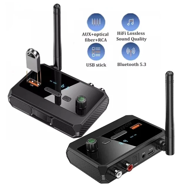 Alt view image 2 of 6 - Wireless Bluetooth 5.3 Receiver Audio Music Adapter Optical / AUX/RCA/MP3 Player