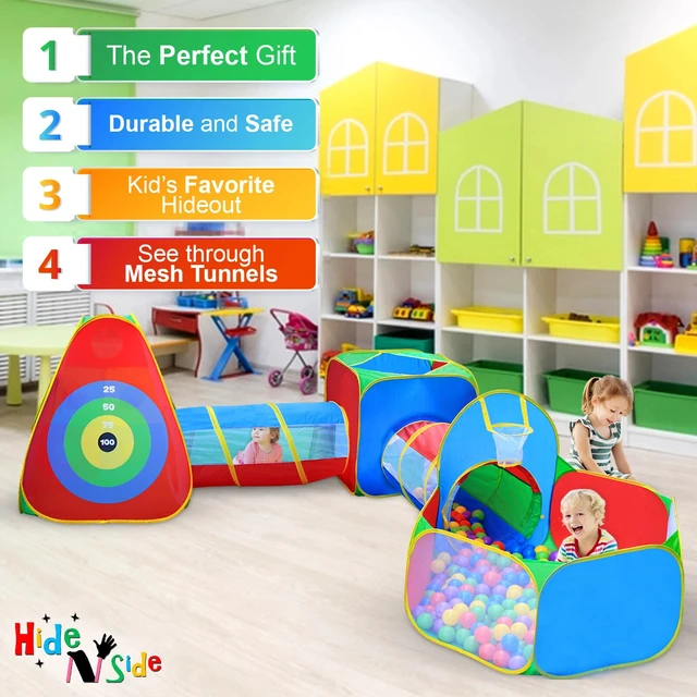 Alt view image 5 of 7 - Fun Gift Kids Ball Pit Play Tents, Tunnels, Dart &Target Walls